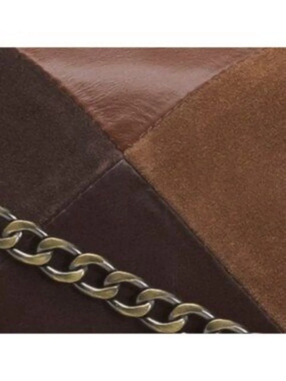 MADE IN INDIA Leather Patchwork Crossbody